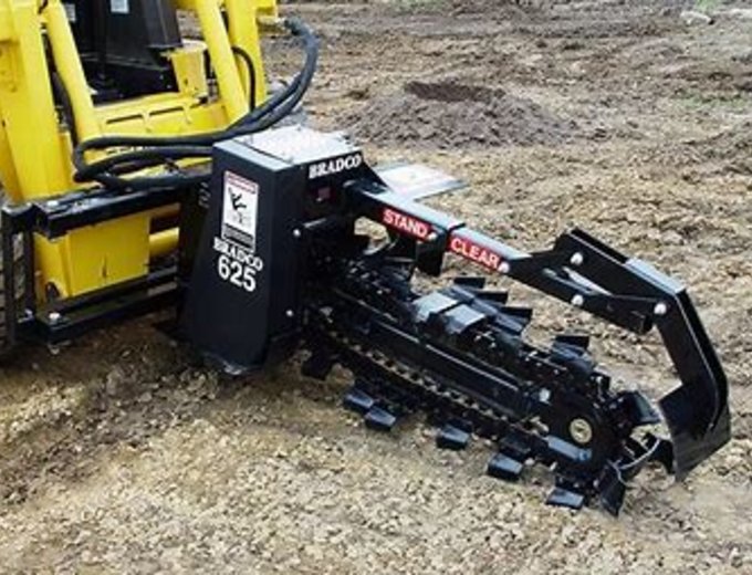 Skid Steer Attachments | Get Price for PALADIN 625  TRENCHER