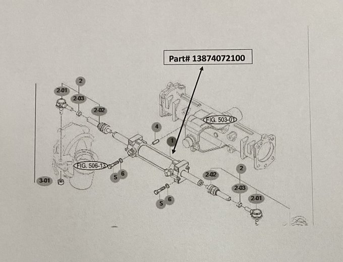 TYM Steering Cylinder